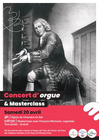 Concert d'orgue et masterclass à Chémeré-le-Roi ! 