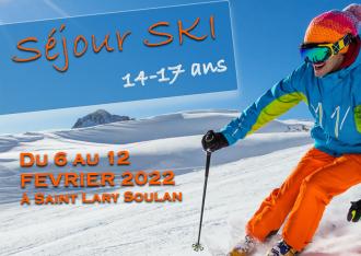 Séjour ski en février 2022 pour les 14-17ans