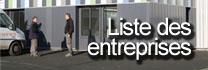 Liste des entreprises