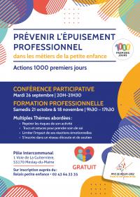 Formation pour les professionnels de la petite enfance et conférence participative