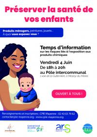 Atelier "Préserver la santé de vos enfants" - Mardi 4 juin