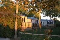 Des mobil homes au camping de La Chesnaie