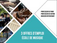 L'école de musique et de théâtre intercommunale recrute !